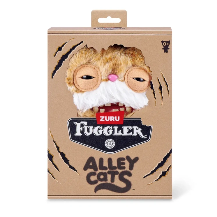 М’яка іграшка Fuggler Ginger Cat - alley cats рудий кіт з вусами Фаглер - Зображення 2